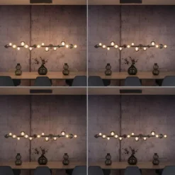 Paul Neuhaus LED Pendelleuchte PURE E-Popup,platin (grau), elektrisch höhenverstellb., dimmbar