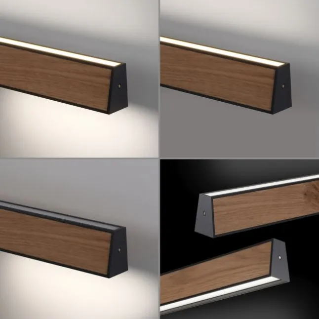 Paul Neuhaus LED Pendelleuchte PURE E-Motion oak/black pearl elektrisch