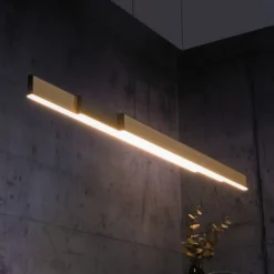 Paul Neuhaus LED Pendelleuchte PURE Moto-Rise oak/black pearl elektrisch