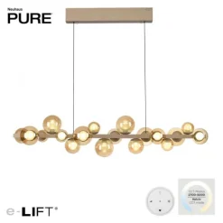 Paul Neuhaus LED Pendelleuchte PURE E-Popup bronce elektrisch