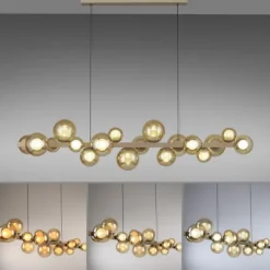 Paul Neuhaus LED Pendelleuchte PURE E-Popup bronce elektrisch