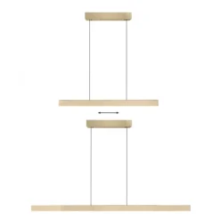 Paul Neuhaus LED Pendelleuchte PURE Moto-Rise imperial gold elektrisch