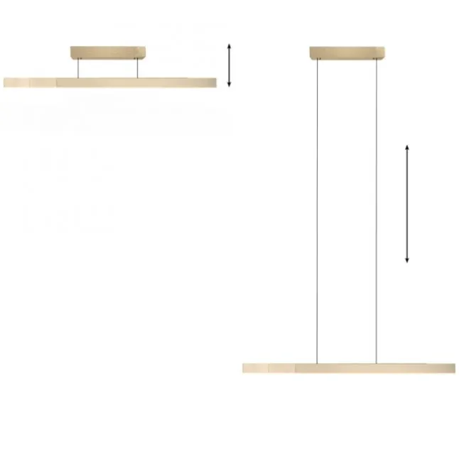 Paul Neuhaus LED Pendelleuchte PURE Moto-Rise imperial gold elektrisch