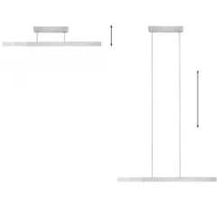 Paul Neuhaus LED Pendelleuchte PURE Moto-Rise diamond (alu) elektrisch