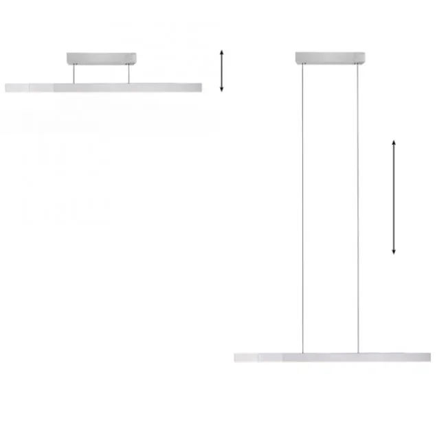 Paul Neuhaus LED Pendelleuchte PURE Moto-Rise diamond (alu) elektrisch