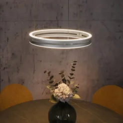 Paul Neuhaus LED Pendelleuchte PURE E-Loop stone (alu) elektrisch