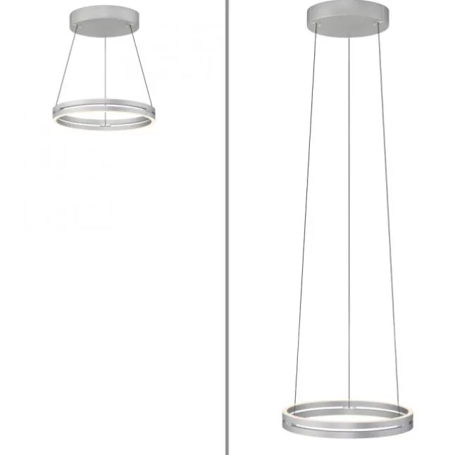 Paul Neuhaus LED Pendelleuchte PURE E-Loop stone (alu) elektrisch