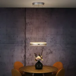 Paul Neuhaus LED Pendelleuchte PURE E-Loop stone (alu) elektrisch