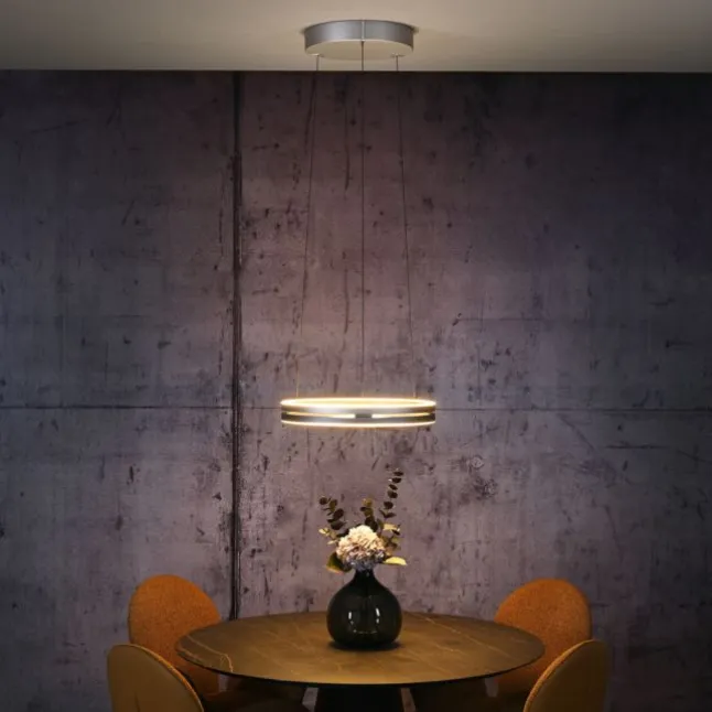 Paul Neuhaus LED Pendelleuchte PURE E-Loop stone (alu) elektrisch