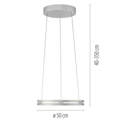 Paul Neuhaus LED Pendelleuchte PURE E-Loop stone (alu) elektrisch