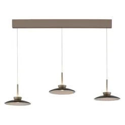 Paul Neuhaus LED Pendelleuchte PURE Moon bronce 3 flammig Lift dimmbar
