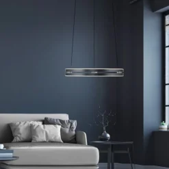 Paul Neuhaus LED Pendelleuchte PURE E-Loop mystic-grey (grau) elektrisch