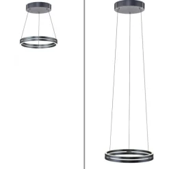 Paul Neuhaus LED Pendelleuchte PURE E-Loop mystic-grey (grau) elektrisch