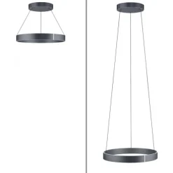 Paul Neuhaus LED Pendelleuchte PURE E-Clipse mystic grey (grau) elektrisch