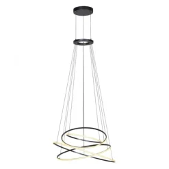 Paul Neuhaus LED Pendelleuchte PURE E-Flying Rings mystic grey (grau) elektrisch