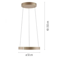 Paul Neuhaus LED Pendelleuchte PURE E-Clipse bronce elektrisch