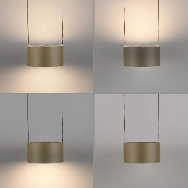 Paul Neuhaus LED Pendelleuchte PURE Clipse, bronce, Fernbedienung, Comfort Lift, Memoryfunktion