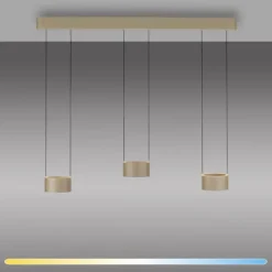 Paul Neuhaus LED Pendelleuchte PURE Clipse, bronce, Fernbedienung, Comfort Lift, Memoryfunktion