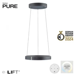 Paul Neuhaus LED Pendelleuchte PURE E-Clipse mystic grey (grau) elektrisch