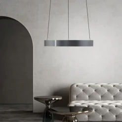 Paul Neuhaus LED Pendelleuchte PURE E-Clipse mystic grey (grau) elektrisch