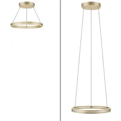 Paul Neuhaus LED Pendelleuchte PURE E-Loop ivory gold elektrisch