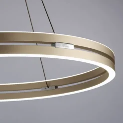 Paul Neuhaus LED Pendelleuchte PURE E-Loop ivory gold elektrisch