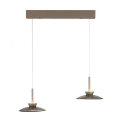 Paul Neuhaus LED Pendelleuchte Pure Moon, bronce, dimmbar