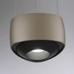 Paul Neuhaus LED Pendelleuchte Q-STRETTO, bronce, dimmbar, Fernbedienung