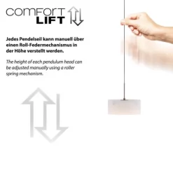 Paul Neuhaus LED Pendelleuchte MARIKA, sand, 3 flammig