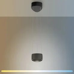 Paul Neuhaus LED Pendelleuchte Q-STRETTO, schwarz, dimmbar, Fernbedienung
