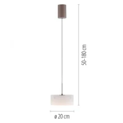 Paul Neuhaus LED Pendelleuchte MARIKA, sand, höhenverstellbar
