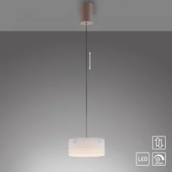 Paul Neuhaus LED Pendelleuchte MARIKA, sand, höhenverstellbar