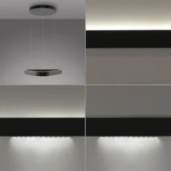 Paul Neuhaus LED Pendelleuchte Q-STRETTO, schwarz,