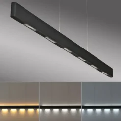 Paul Neuhaus LED Pendelleuchte Q-STRETTO, schwarz,