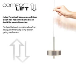 Paul Neuhaus LED Pendelleuchte Q-ROTATE 3flammig höhenverstellbar Smarthome