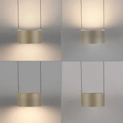 Paul Neuhaus LED Pendelleuchte PURE Clipse, bronce, Fernbedienung, dimmbar