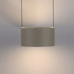 Paul Neuhaus LED Pendelleuchte PURE Clipse, bronce, Fernbedienung, dimmbar