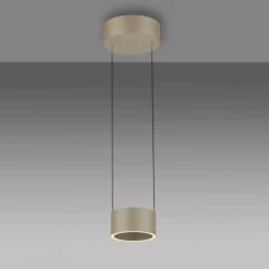 Paul Neuhaus LED Pendelleuchte PURE Clipse, bronce, Fernbedienung, dimmbar
