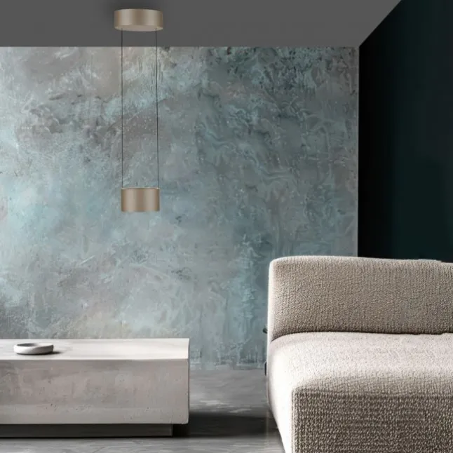 Paul Neuhaus LED Pendelleuchte PURE Clipse, bronce, Fernbedienung, dimmbar