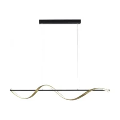Paul Neuhaus LED Pendelleuchte Q-SWING anthrazit messing matt Smart Home