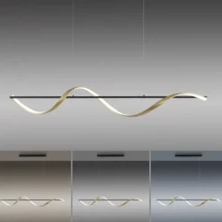 Paul Neuhaus LED Pendelleuchte Q-SWING anthrazit messing matt Smart Home