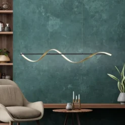 Paul Neuhaus LED Pendelleuchte Q-SWING anthrazit messing matt Smart Home