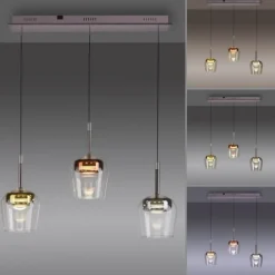 Paul Neuhaus LED Pendelleuchte Q-KON 3-flammig mehrfarbig Smart Home