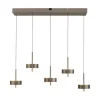 Paul Neuhaus LED Pendelleuchte Q-ROTATE 5 flammig braun höhenverstellbar