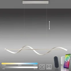 Paul Neuhaus LED Pendelleuchte Q-SWING silber Smart Home dimmbar FB