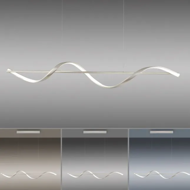 Paul Neuhaus LED Pendelleuchte Q-SWING silber Smart Home dimmbar FB