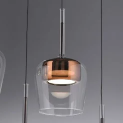 Paul Neuhaus LED Pendelleuchte Q-KON 1-flammig kupfer Smart Home App