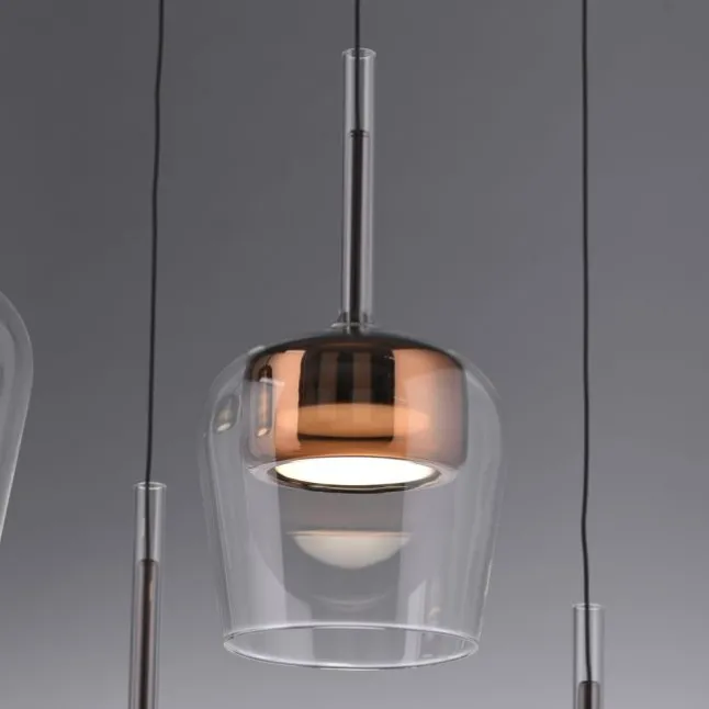 Paul Neuhaus LED Pendelleuchte Q-KON 1-flammig kupfer Smart Home App