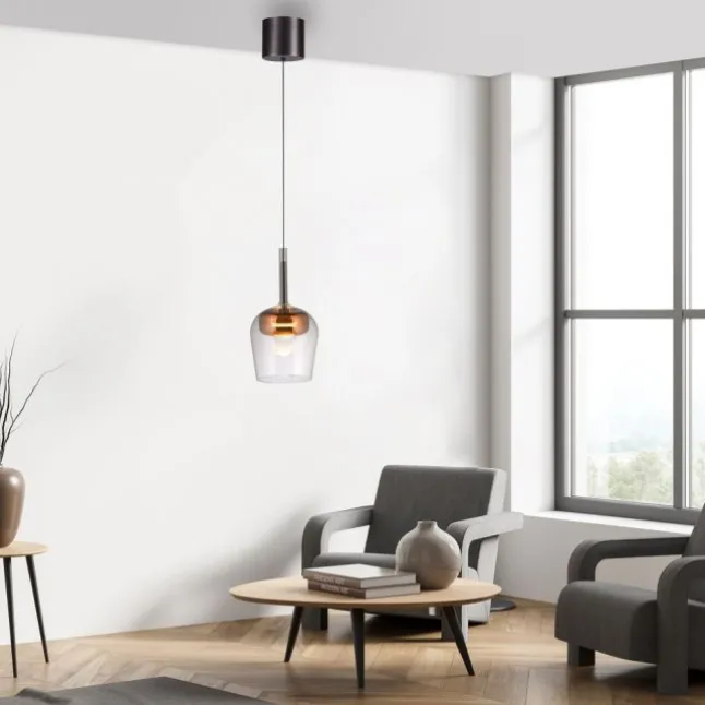 Paul Neuhaus LED Pendelleuchte Q-KON 1-flammig kupfer Smart Home App