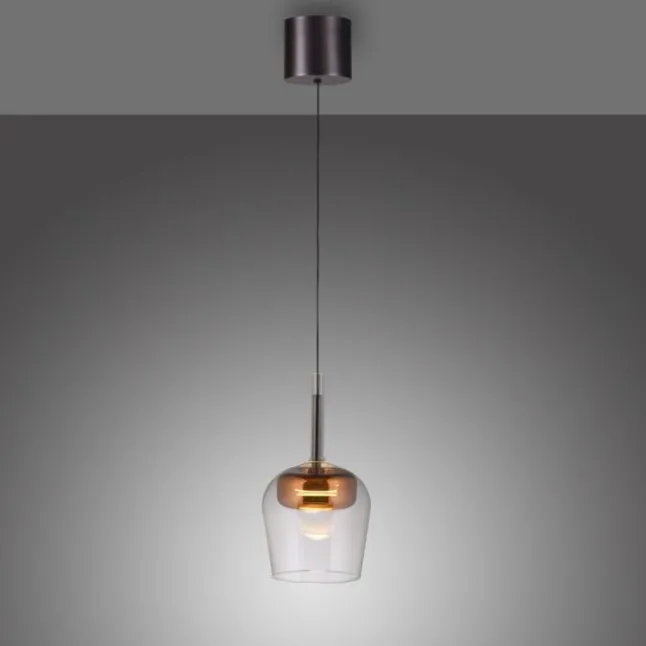 Paul Neuhaus LED Pendelleuchte Q-KON 1-flammig kupfer Smart Home App